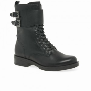 Bottines Gabor Hind Biker Boots Femme Noir | DRFP-61354