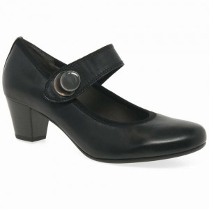 Chaussures Mary Jane Gabor Nola Court Femme Noir | HEYU-51768