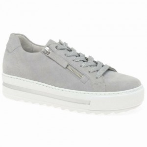 Chaussures de Sport Gabor Heather Casual Femme Grise Clair | APJK-09624