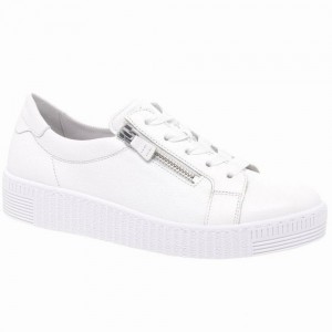 Chaussures de Sport Gabor Wisdom Casual Femme Blanche | QHMI-39847