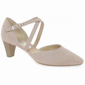 Talons Gabor Callow Modern Cross Strap Court Femme Rose | HGMP-46187