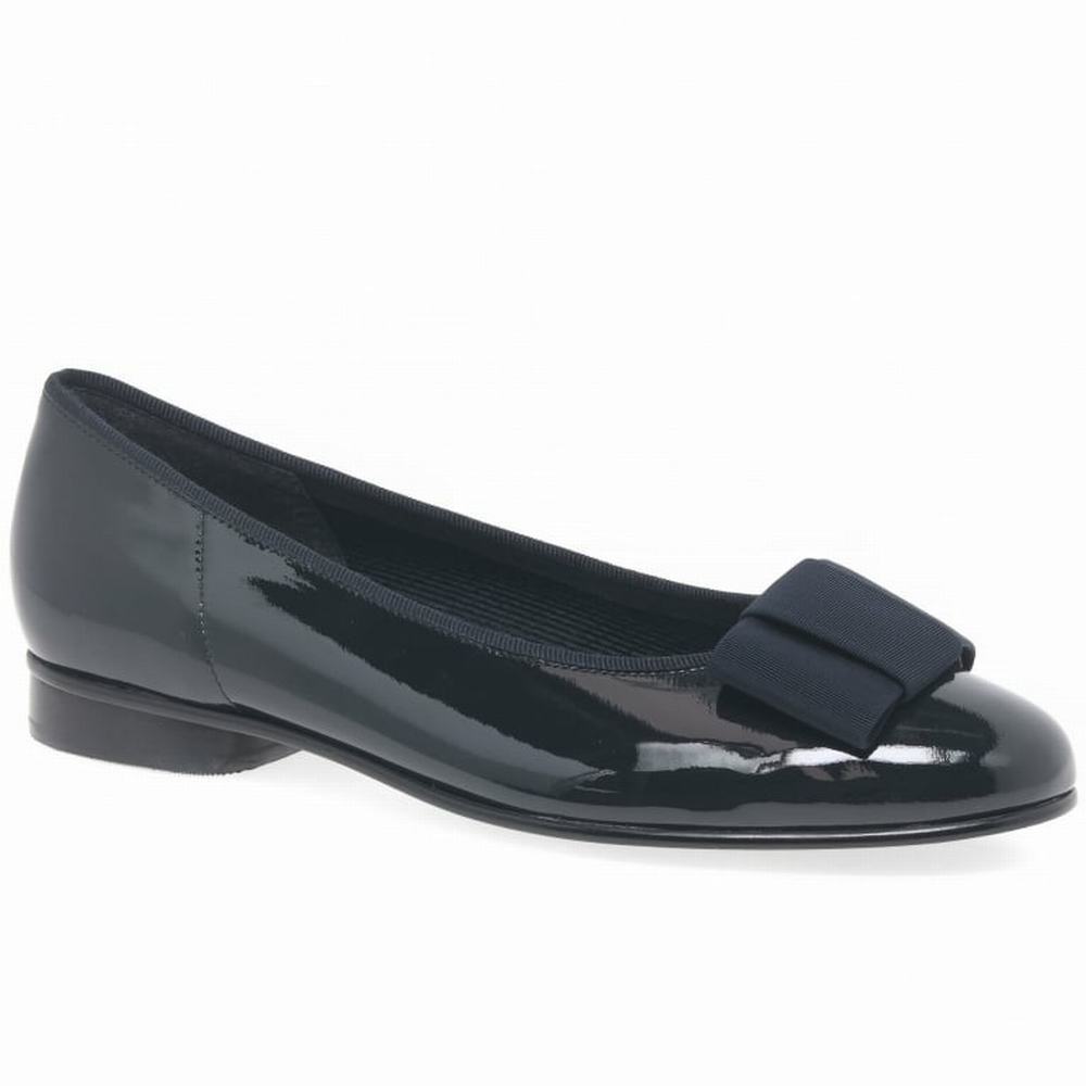 Ballerine Gabor Assist Bow Trim Femme Bleu Marine | MYRA-04683