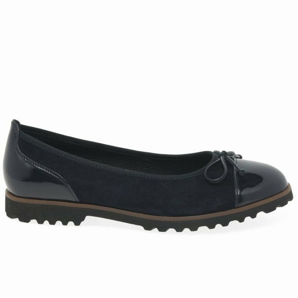 Ballerine Gabor Temptation Décontractées Femme Noir | BUND-57968