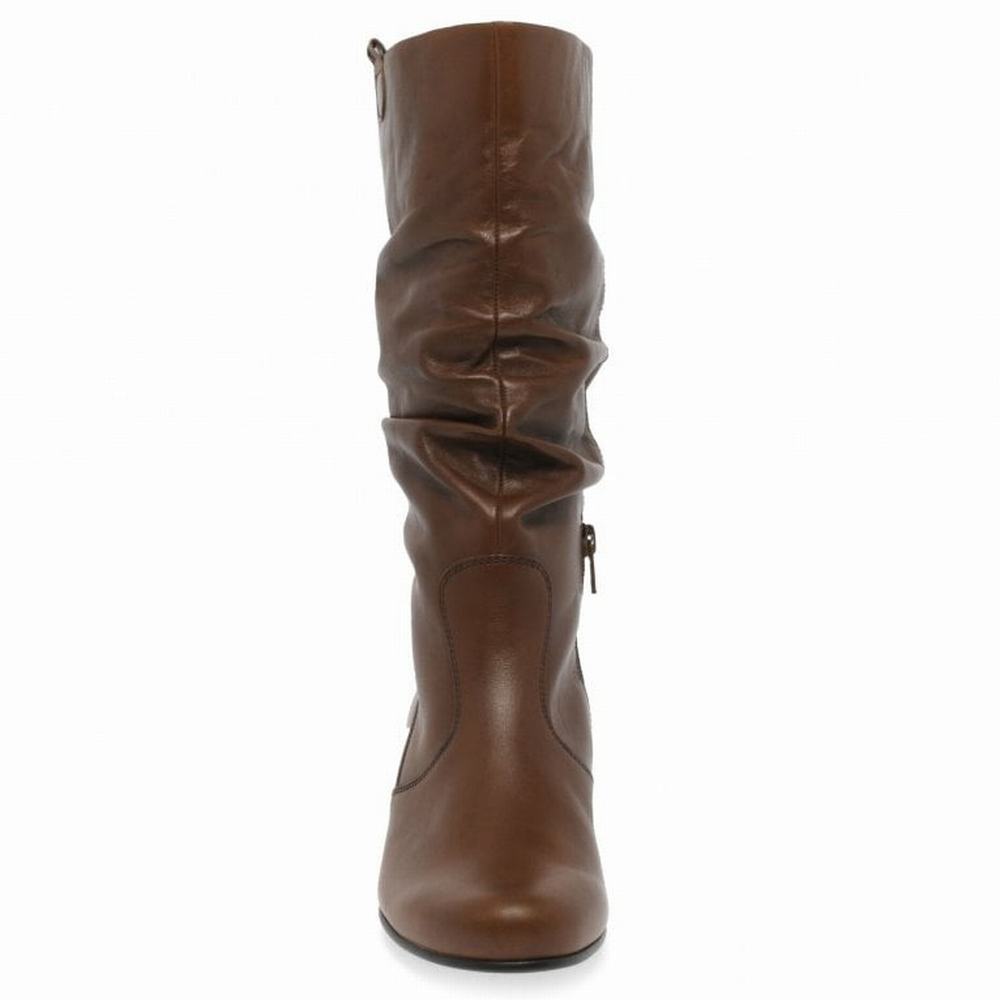 Botte Hiver Gabor Rachel Leather Wide Fitting Boots Femme Noir | EYPZ-91607