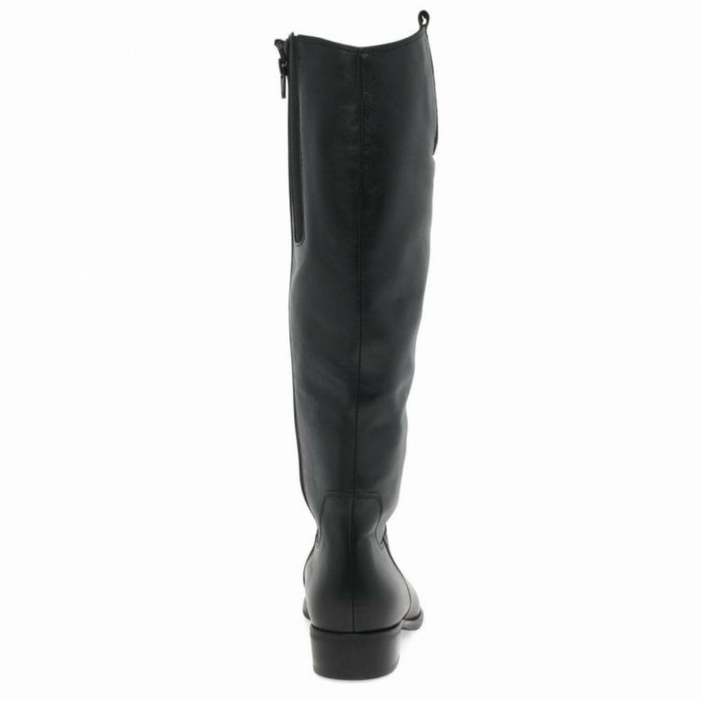 Bottes Hautes Gabor Brook M Medium Calf Fitting Femme Noir | GKCL-27085