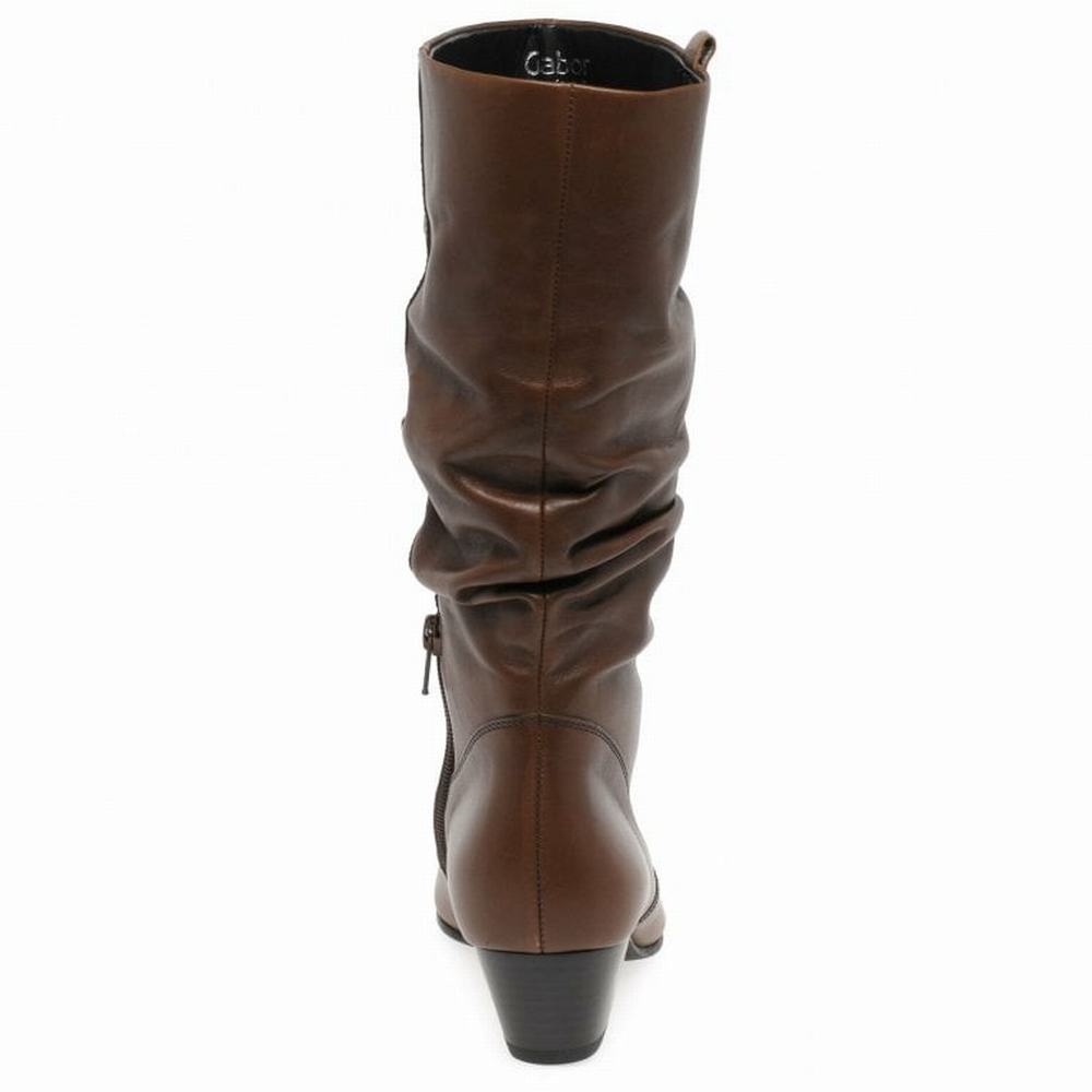 Bottes Hautes Gabor Rachel Leather Wide Fitting Femme Blanche | QJEU-53912