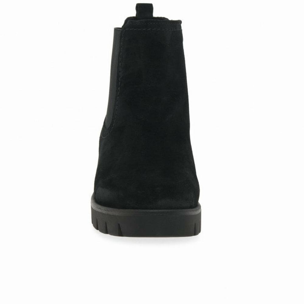 Bottines Chelsea Gabor Bodo Suede Femme Noir | XAOD-53817