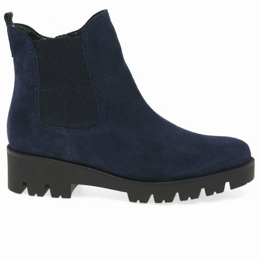 Bottines Chelsea Gabor Newport Femme Bleu | UHEJ-40759