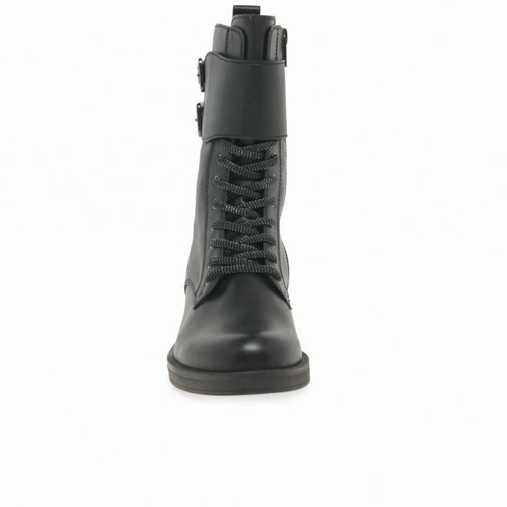 Bottines Gabor Hind Biker Boots Femme Noir | DRFP-61354