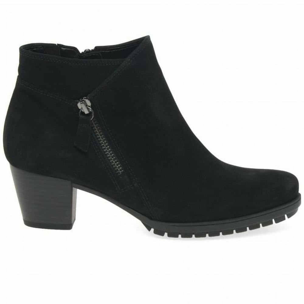 Bottines Gabor Olivetti Zip Fastening Femme Noir | PQAD-89137