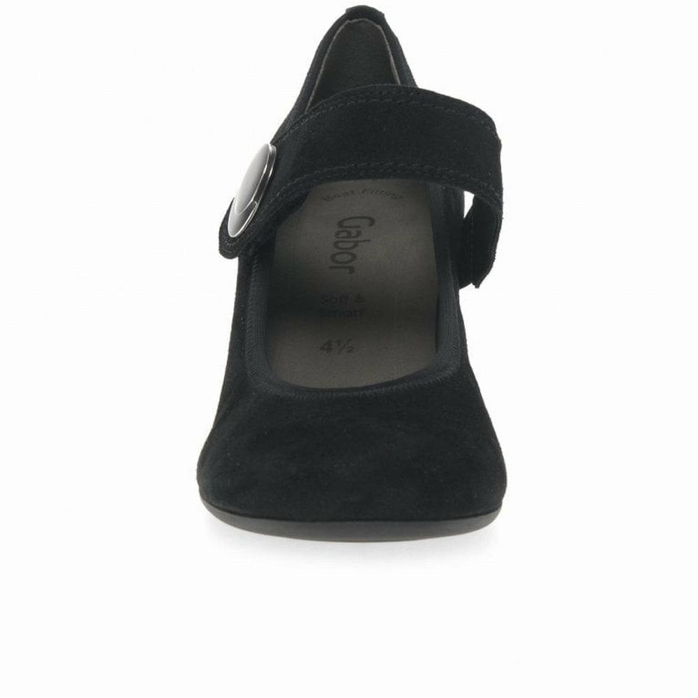 Chaussures Mary Jane Gabor Nola Court Femme Noir | AMXN-36074