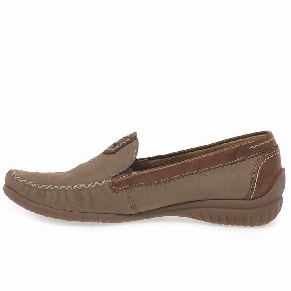 Chaussures Plates Gabor California Sporty Moccasins Femme Marron | IDNF-53269