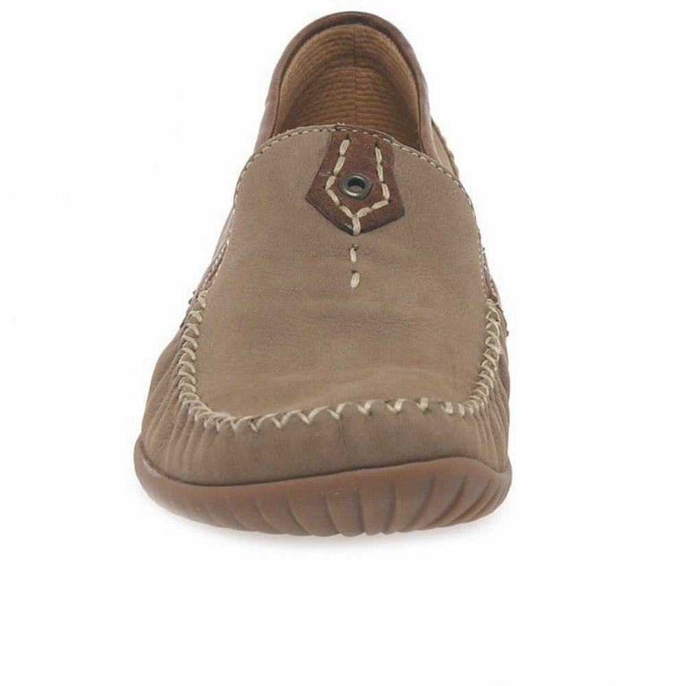 Chaussures Plates Gabor California Sporty Moccasins Femme Marron | IDNF-53269