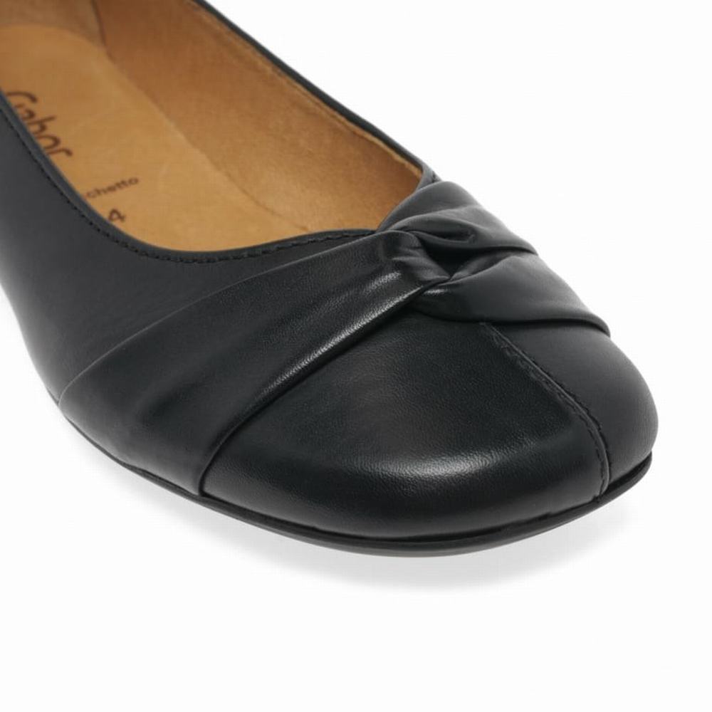 Chaussures Plates Gabor Frost Ballerina Pumps Femme Noir | FOTG-61479