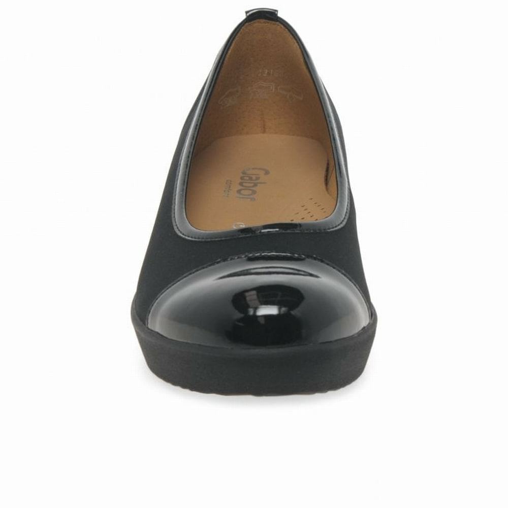 Chaussures Plates Gabor Orient Wide Fit Casual Femme Noir | RCXL-01625