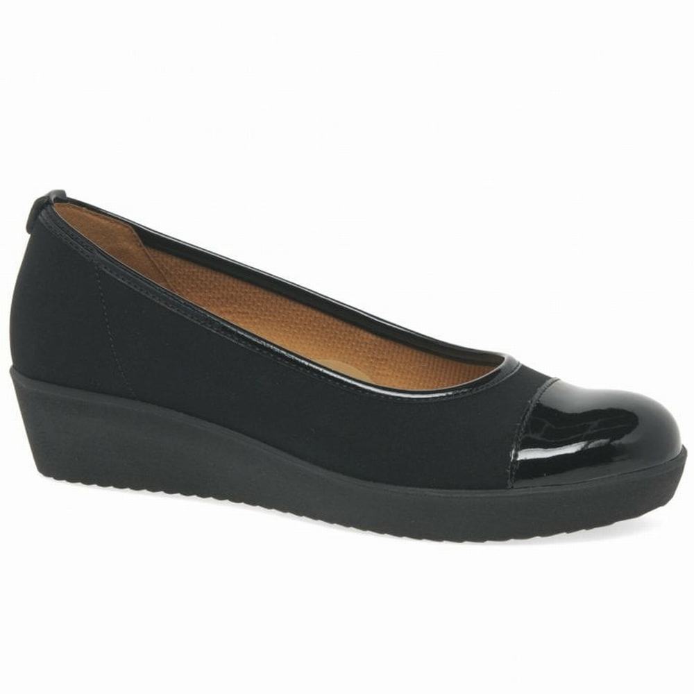 Chaussures Plates Gabor Orient Wide Fit Casual Femme Noir | RCXL-01625