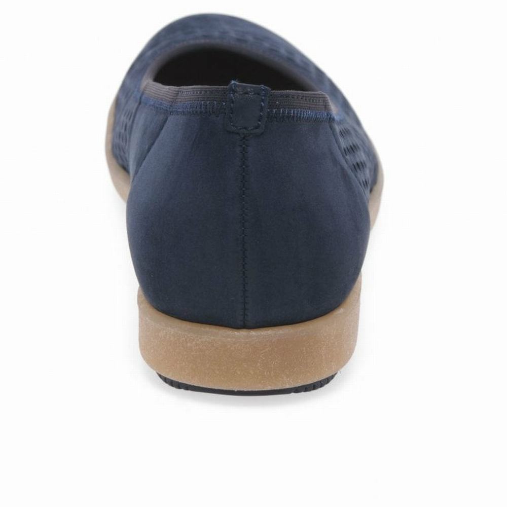 Chaussures Plates Gabor Pattie Punched Detail Casual Femme Bleu | FMSE-82514