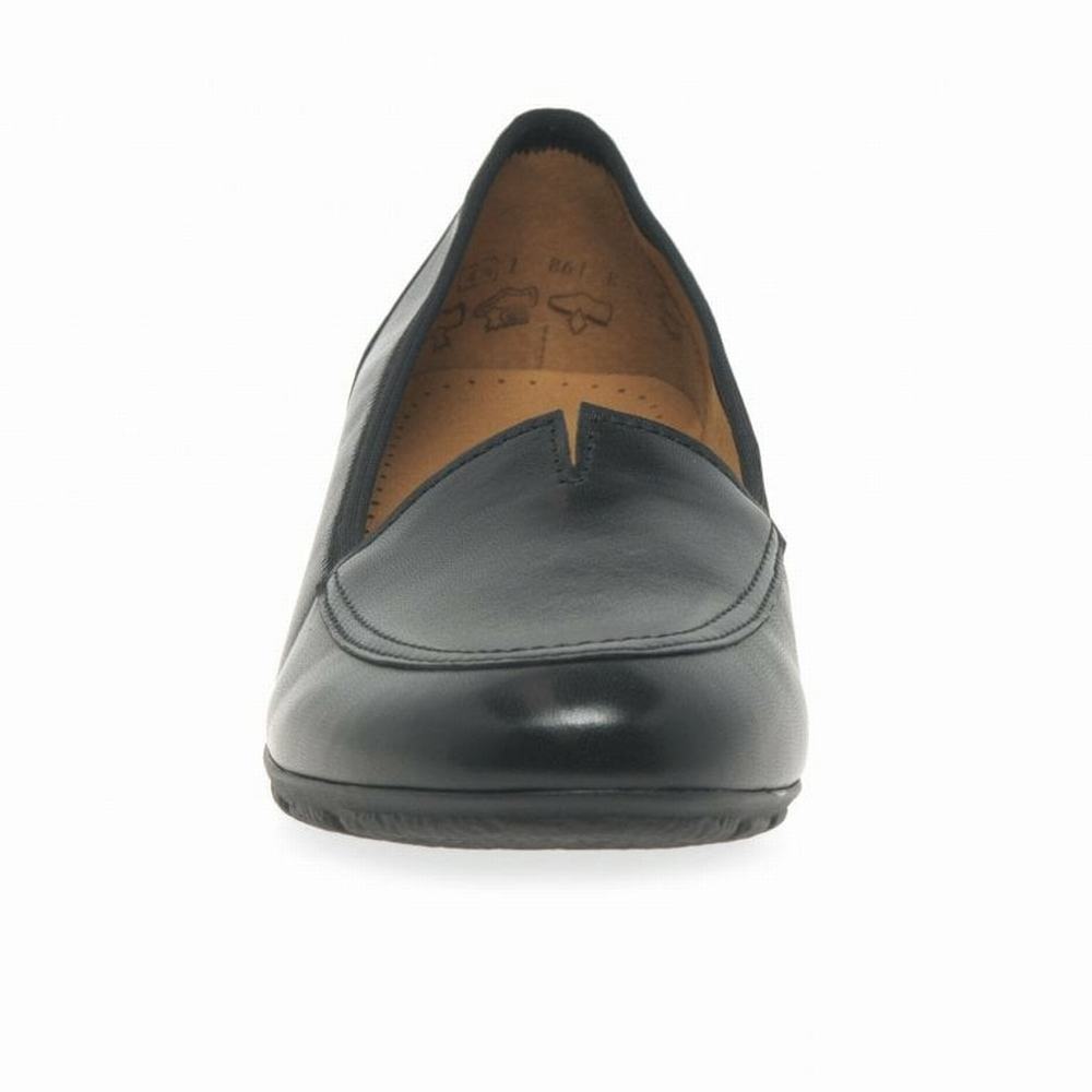 Chaussures Plates Gabor Reedham Slip On Femme Noir | CANL-41250