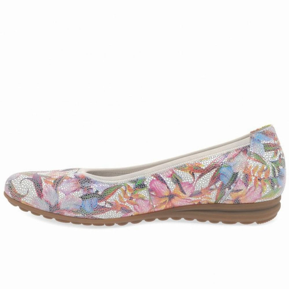 Chaussures Plates Gabor Splash Casual Femme Fleur Multicolore | YBLN-60815