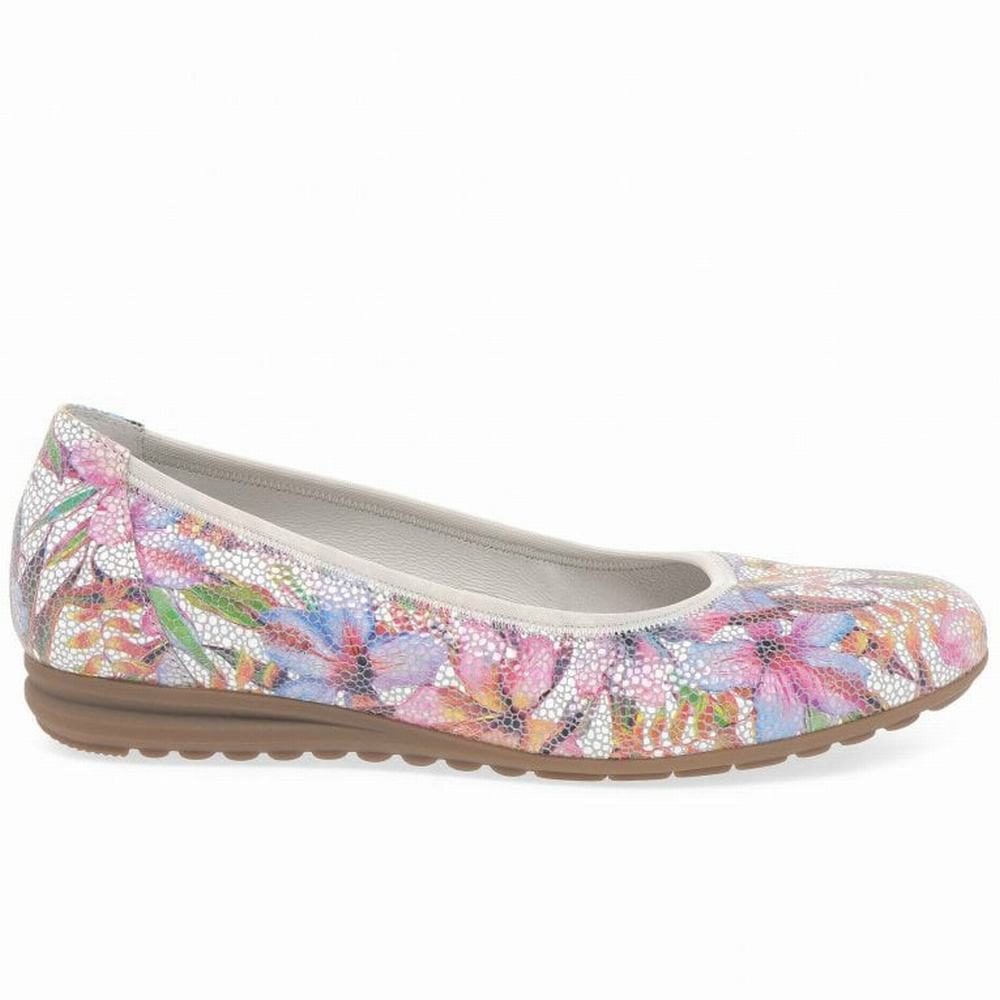 Chaussures Plates Gabor Splash Casual Femme Fleur Multicolore | YBLN-60815