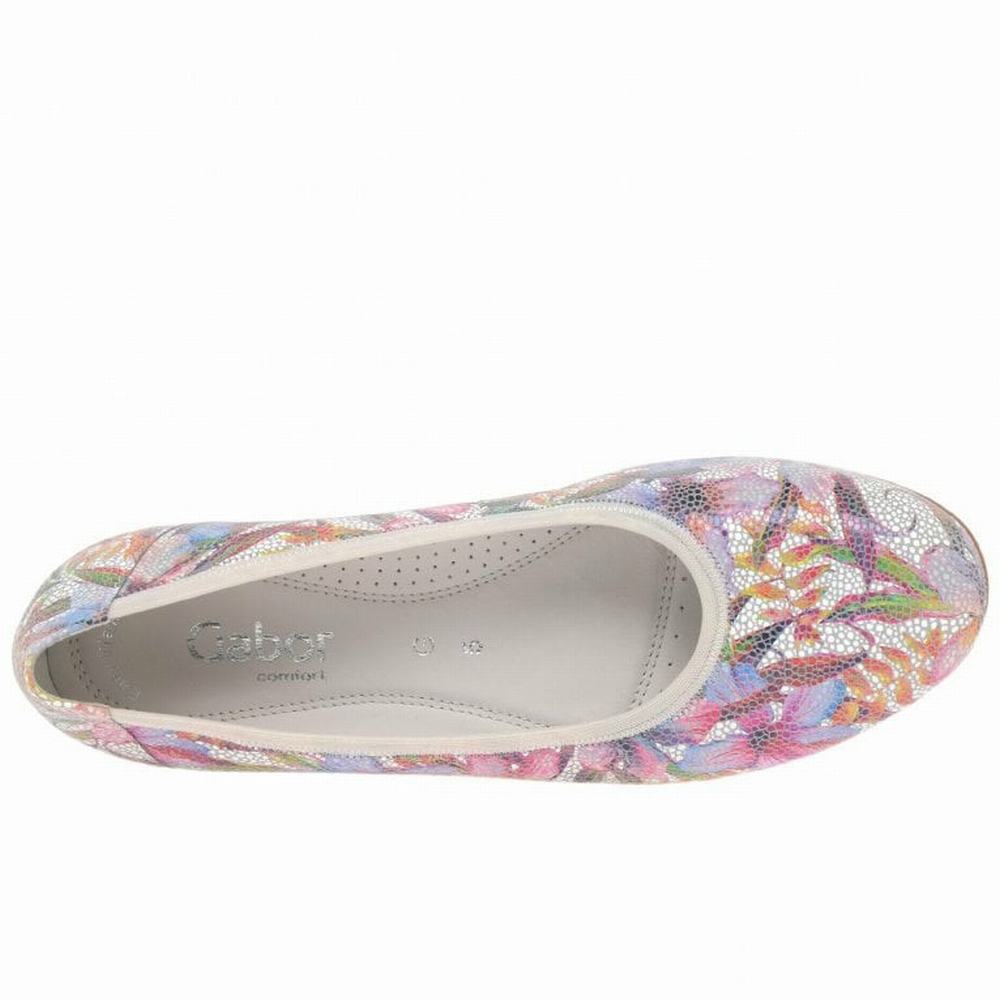 Chaussures Plates Gabor Splash Casual Femme Fleur Multicolore | YBLN-60815