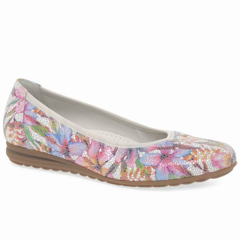 Chaussures Plates Gabor Splash Casual Femme Fleur Multicolore | YBLN-60815