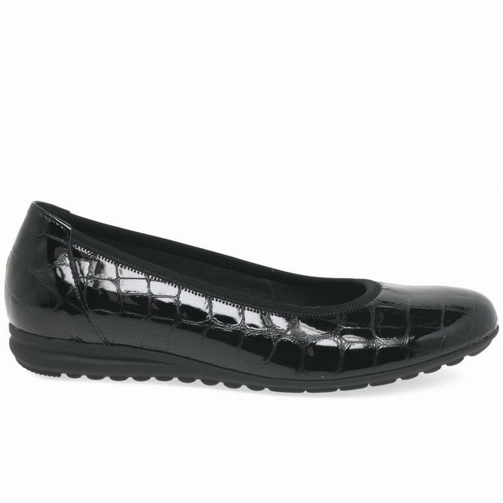 Chaussures Plates Gabor Splash Casual Femme Noir | RIPH-78391