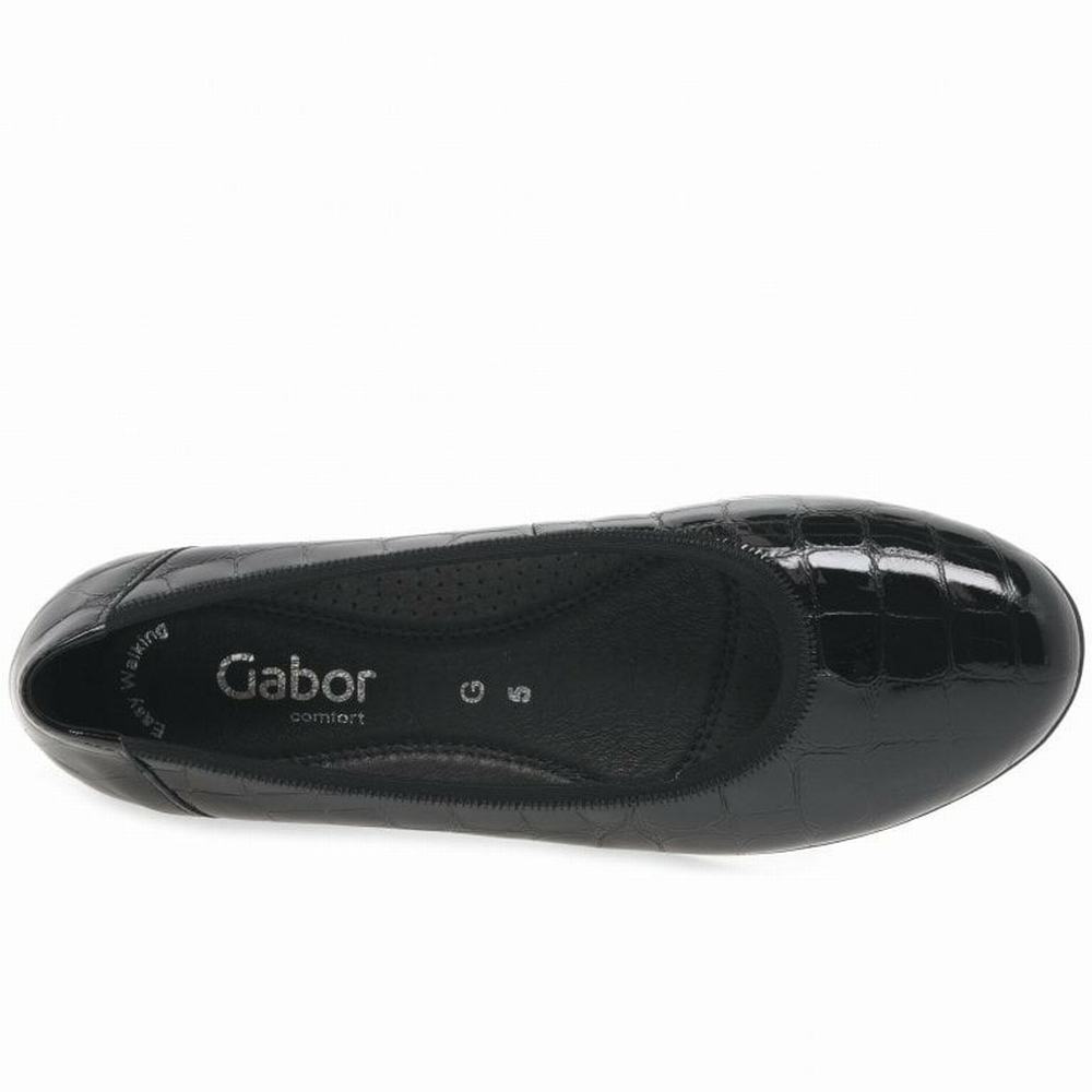 Chaussures Plates Gabor Splash Casual Femme Noir | RIPH-78391