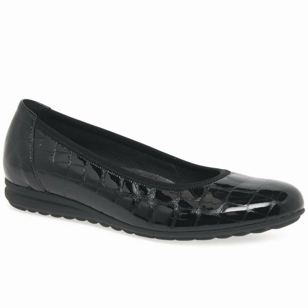 Chaussures Plates Gabor Splash Casual Femme Noir | RIPH-78391