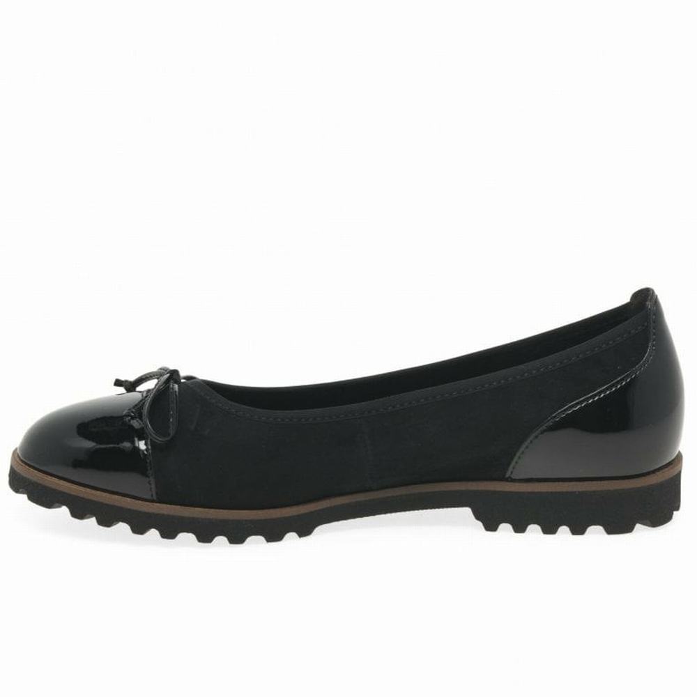 Chaussures Plates Gabor Temptation Décontractées Femme Noir | DTKH-20491