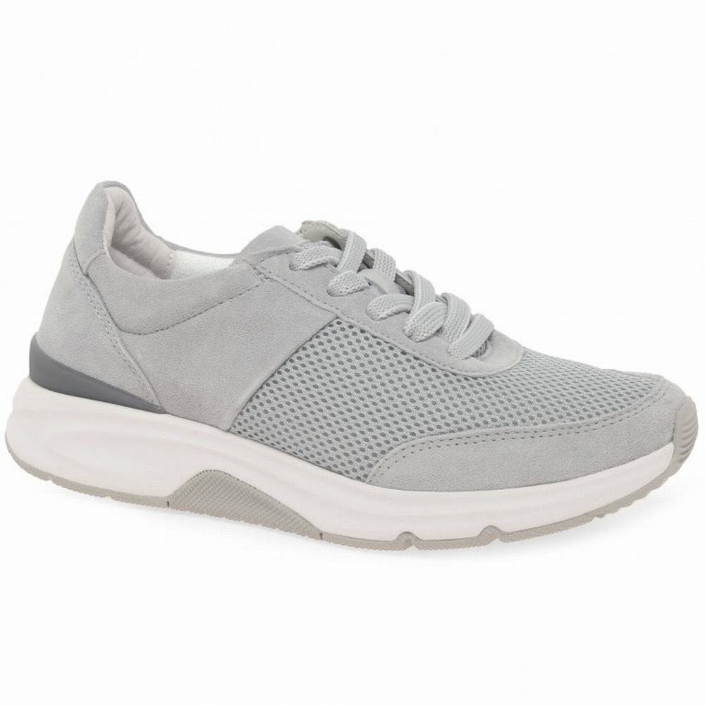 Chaussures de Sport Gabor Aloe Femme Grise Clair | KNCE-82905