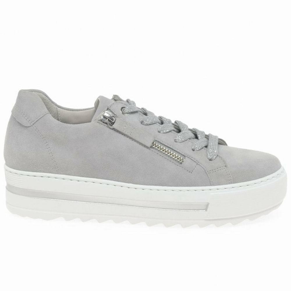 Chaussures de Sport Gabor Heather Casual Femme Grise Clair | APJK-09624