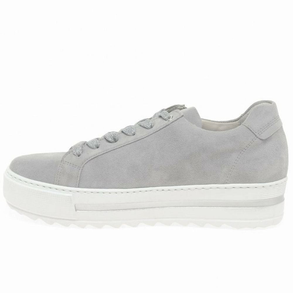 Chaussures de Sport Gabor Heather Casual Femme Grise Clair | APJK-09624