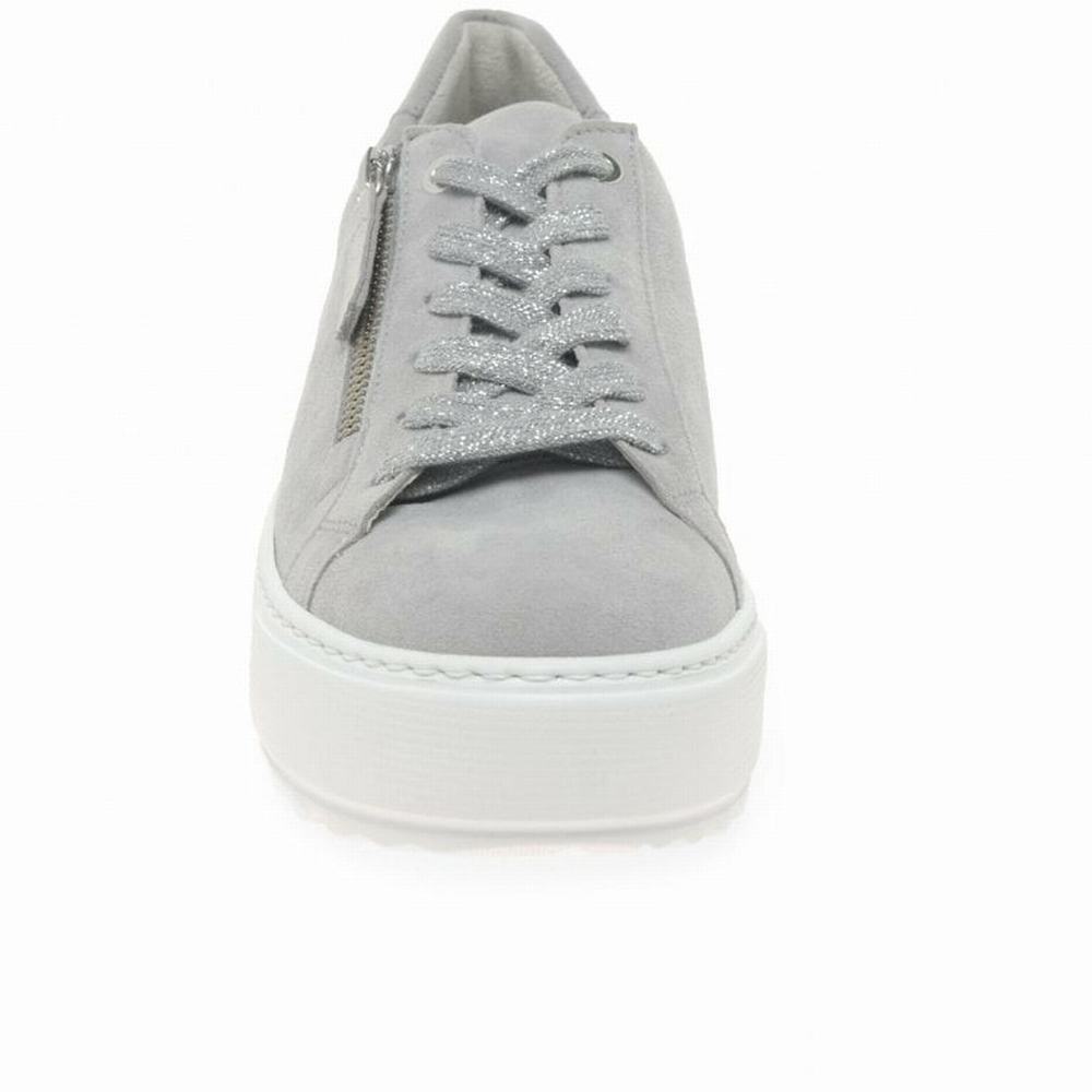 Chaussures de Sport Gabor Heather Casual Femme Grise Clair | APJK-09624