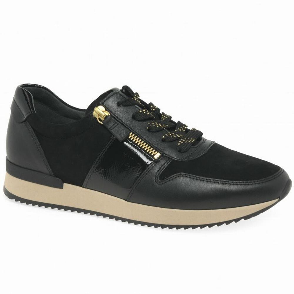 Chaussures de Sport Gabor Lulea Casual Femme Noir | DAYX-42809