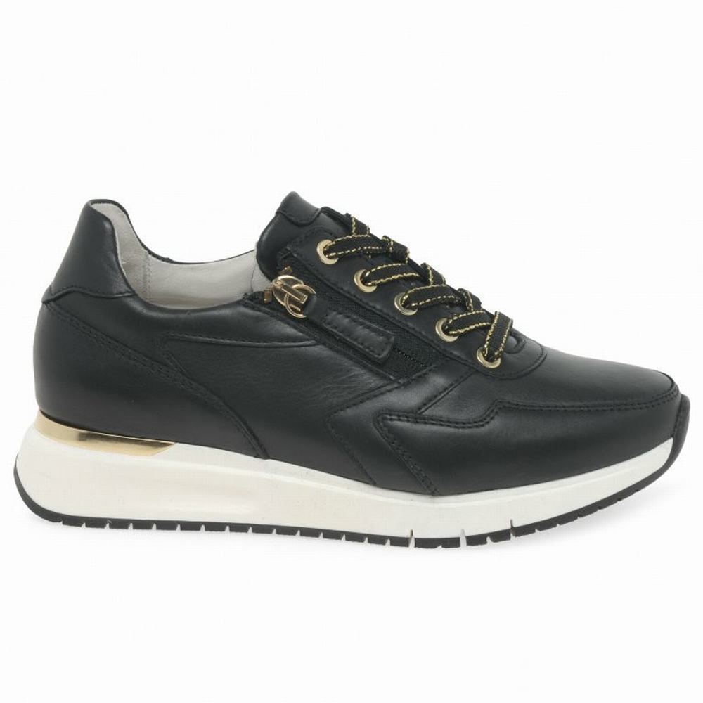 Chaussures de Sport Gabor Princess Femme Noir Doré | LICE-08371