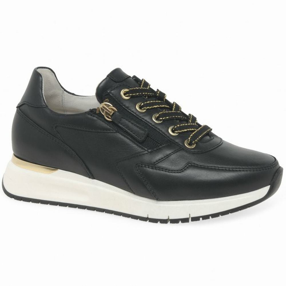 Chaussures de Sport Gabor Princess Femme Noir Doré | LICE-08371