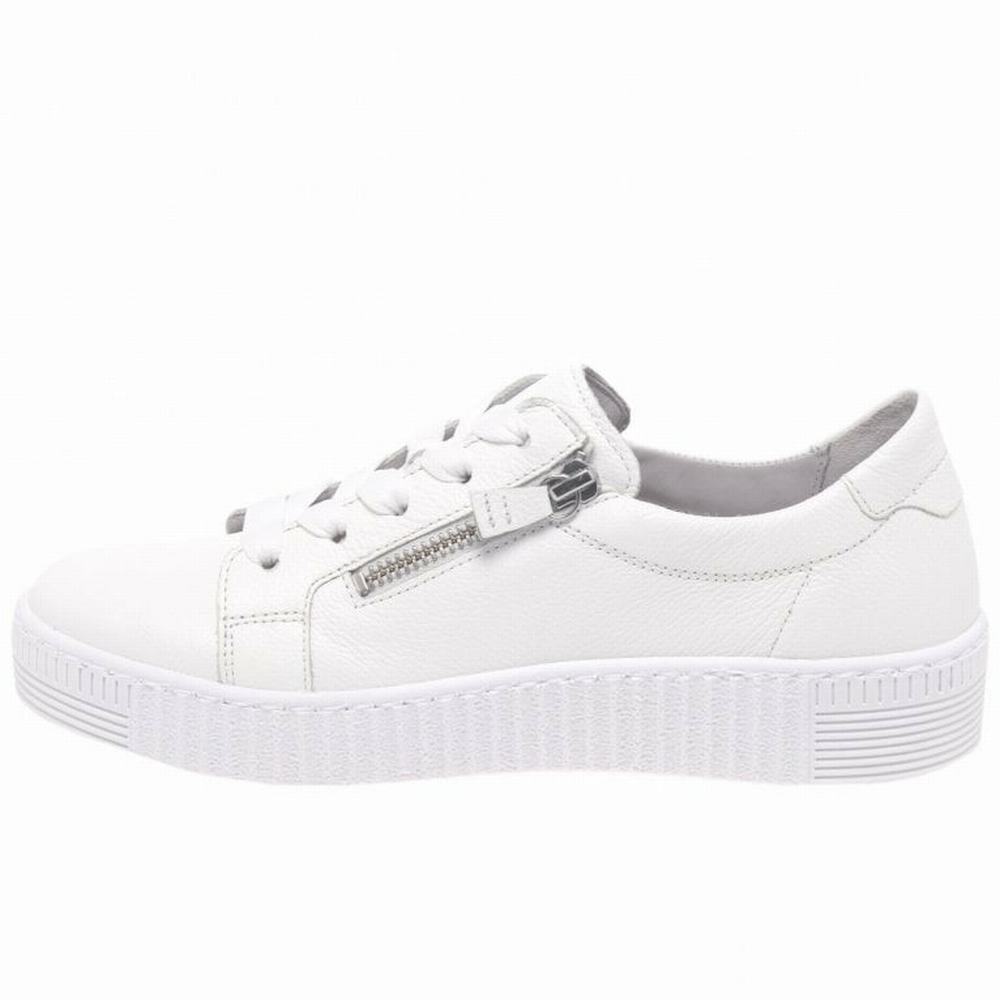 Chaussures de Sport Gabor Wisdom Casual Femme Blanche | QHMI-39847