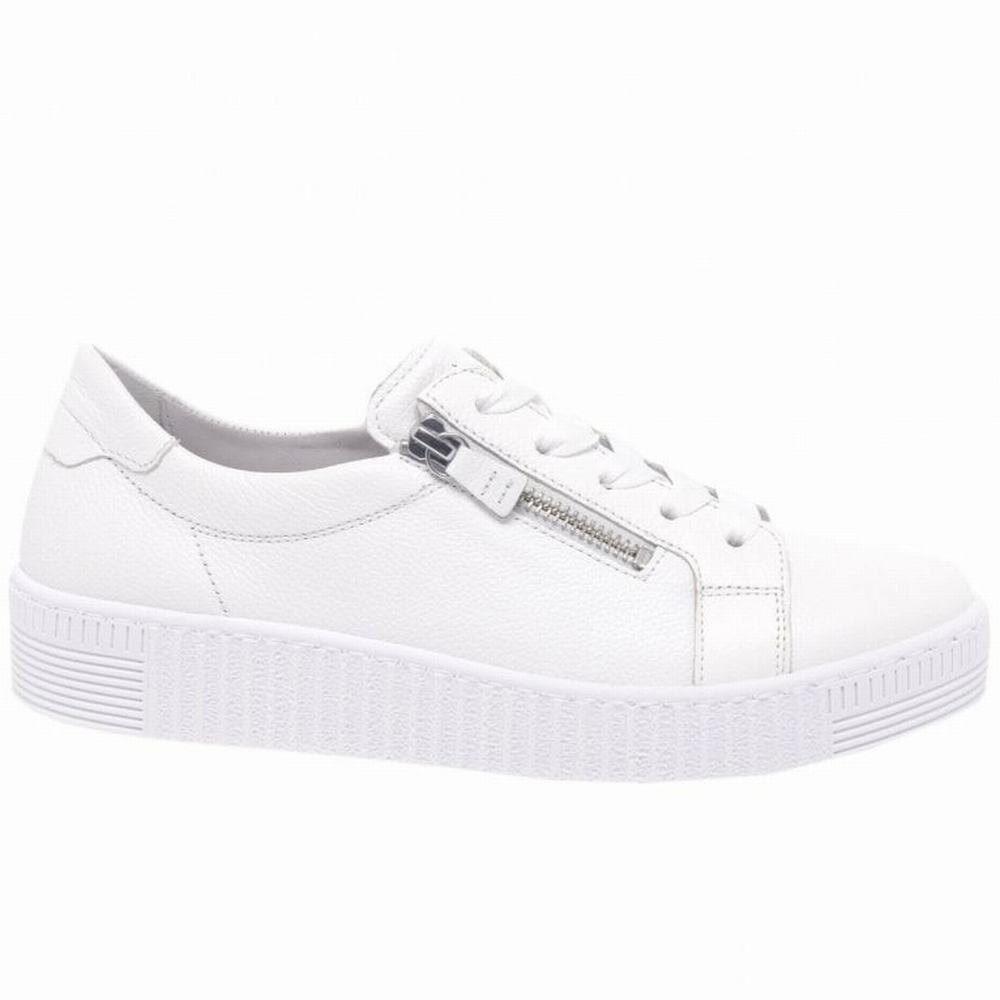 Chaussures de Sport Gabor Wisdom Casual Femme Blanche | QHMI-39847