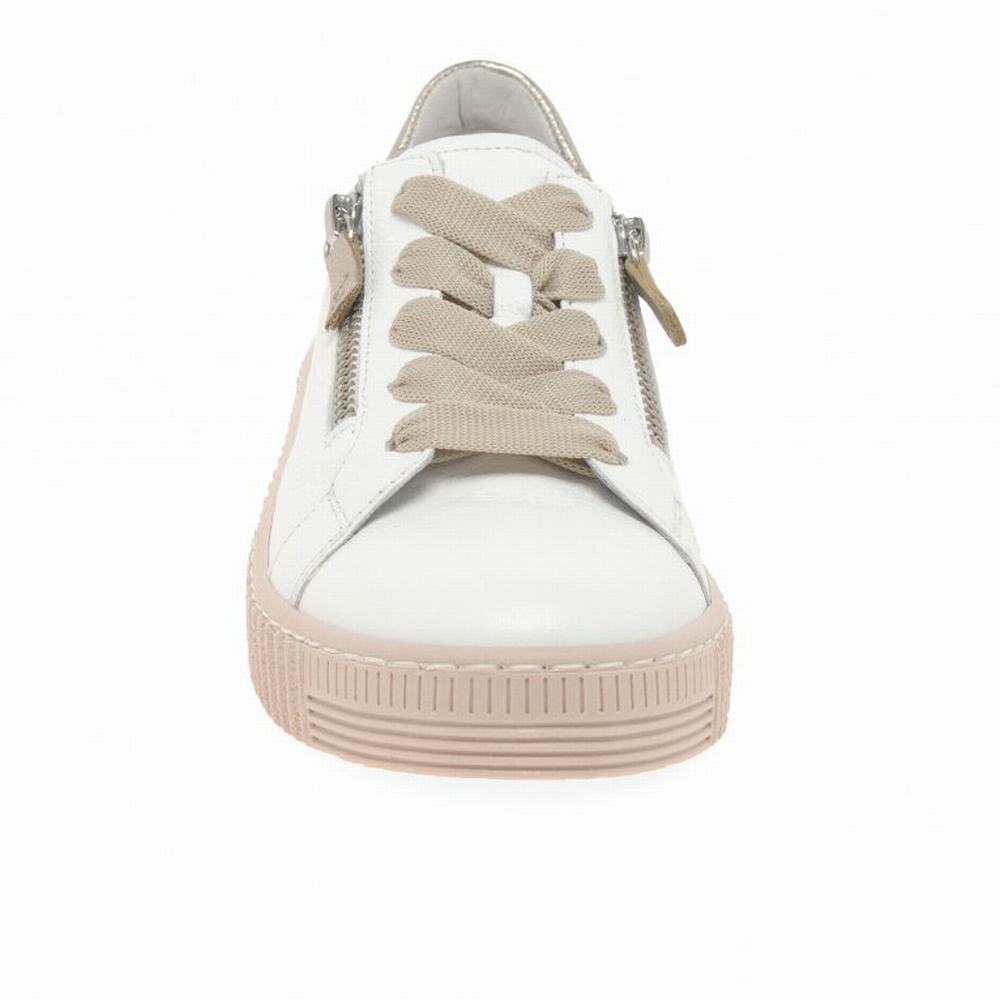 Chaussures de Sport Gabor Wisdom Casual Femme Blanche Rose | PEYA-85230