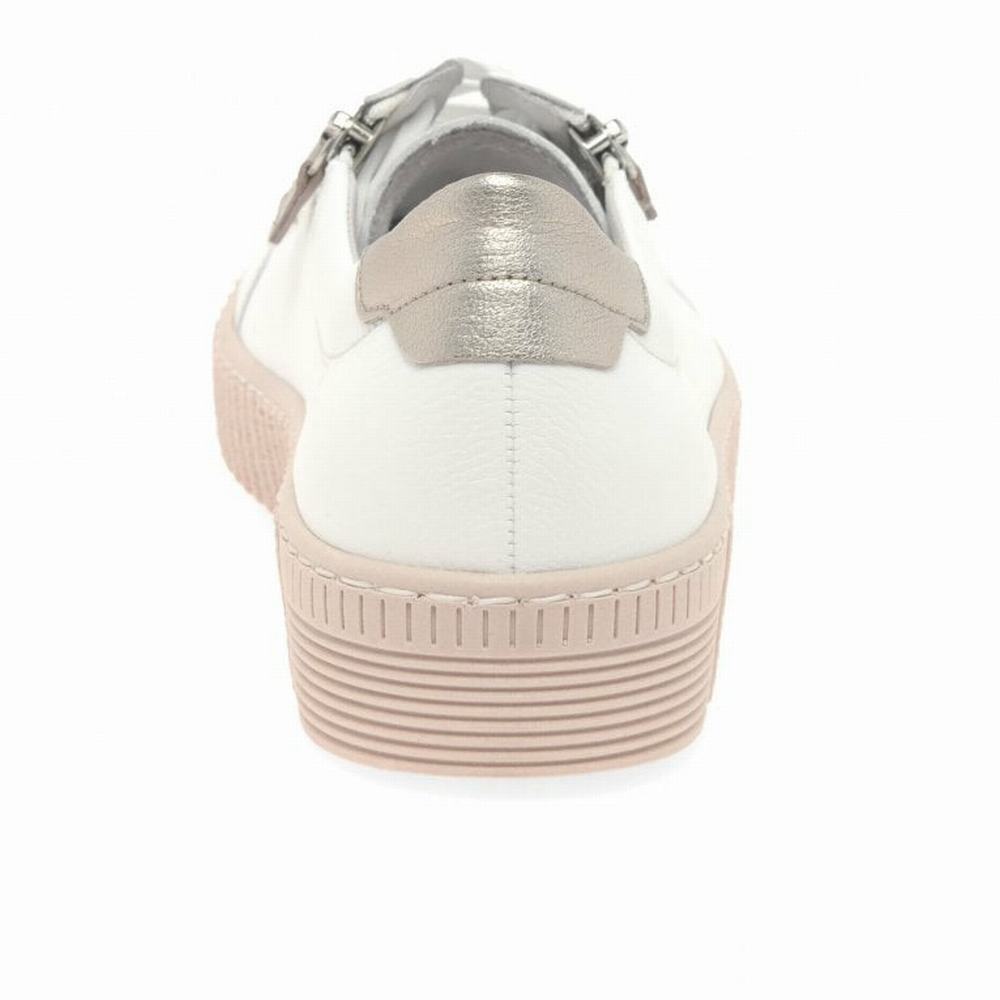 Chaussures de Sport Gabor Wisdom Casual Femme Blanche | IVQE-65430