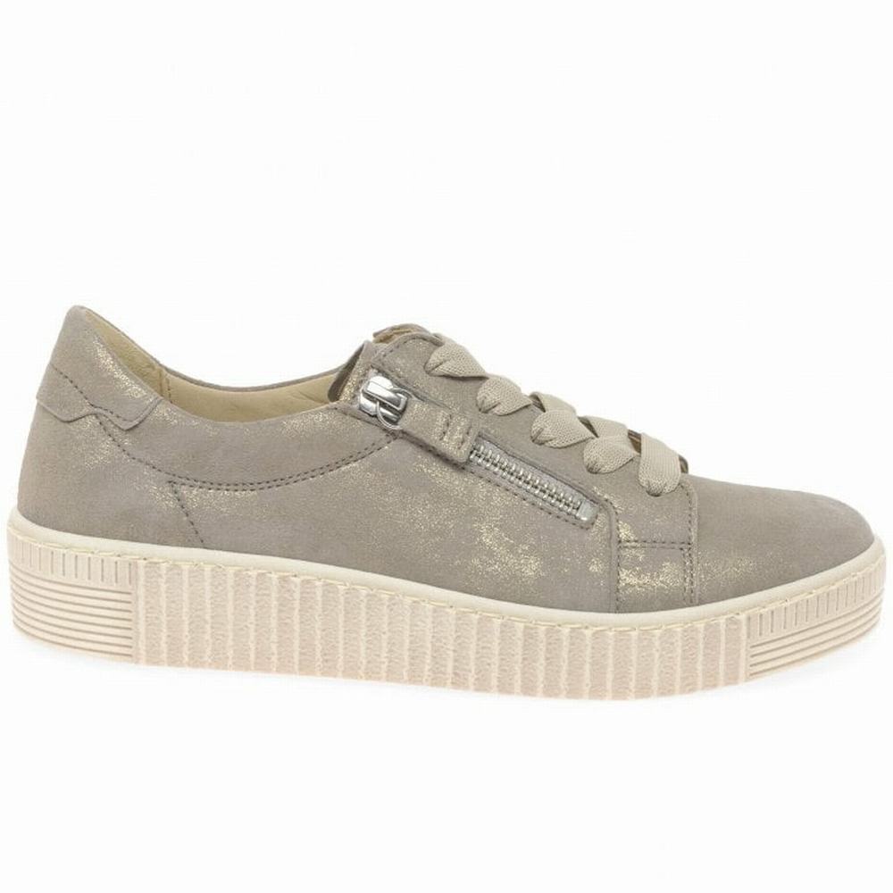 Chaussures de Sport Gabor Wisdom Casual Femme Metal | BAKJ-50621