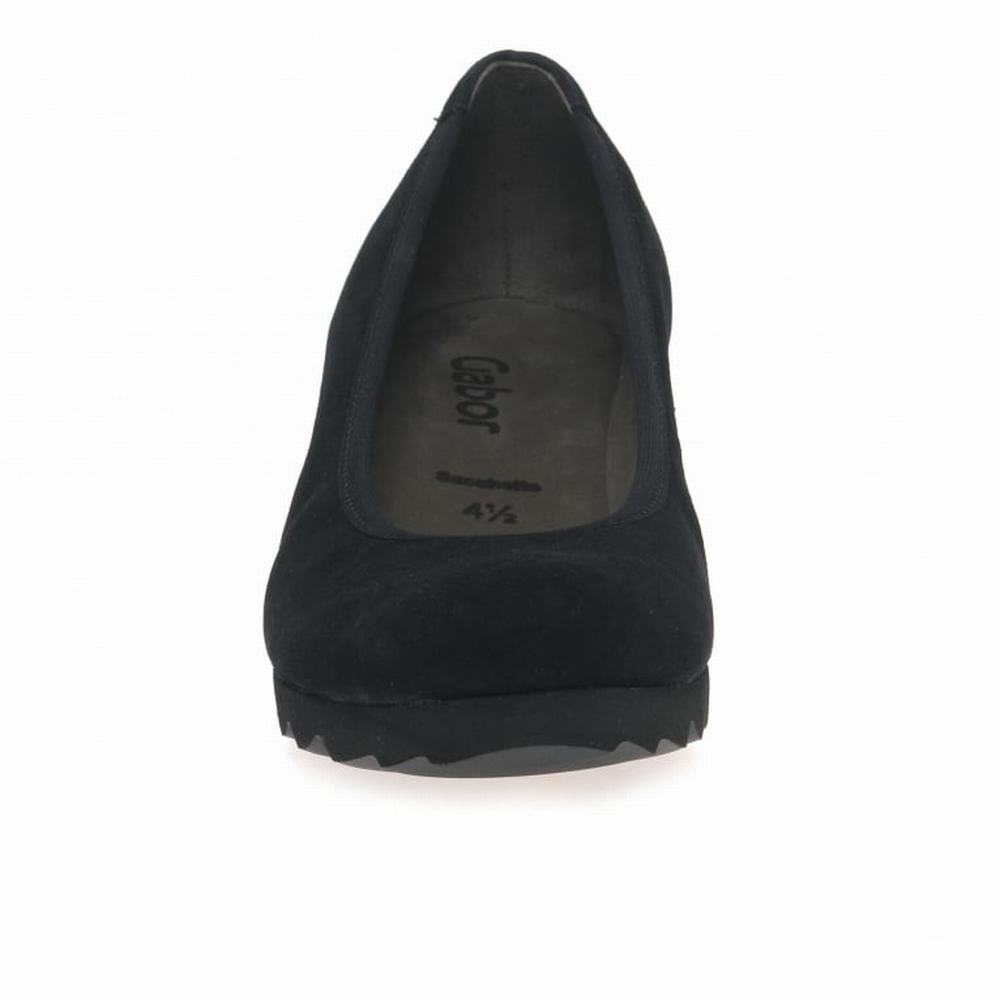 Compensées Gabor Request Modern Wedge Court Femme Noir | MVNW-97568