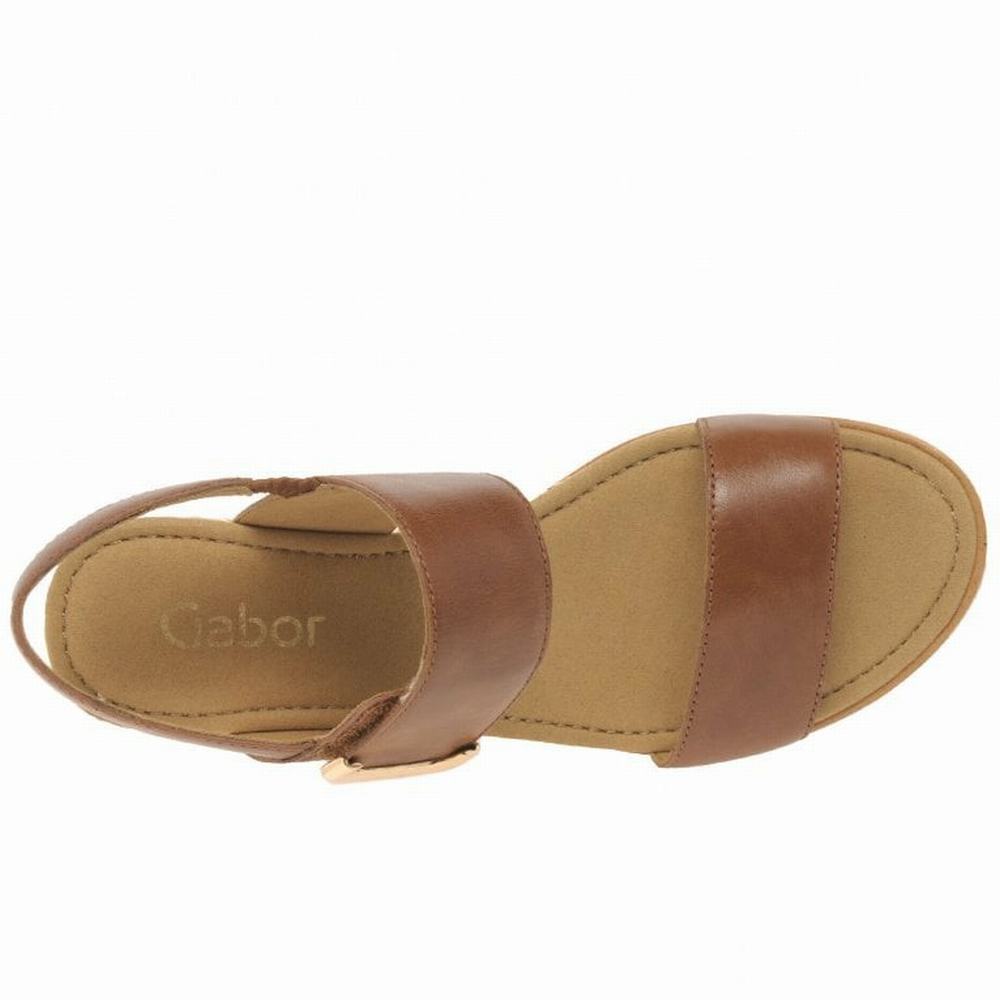 Sandale Compensée Gabor Porter Femme Blanche | VNYQ-79580