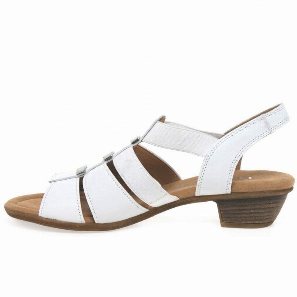 Sandale a Talon Gabor Joan Modern Femme Blanche | GFQJ-09418