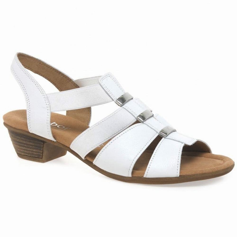 Sandale a Talon Gabor Joan Modern Femme Blanche | GFQJ-09418